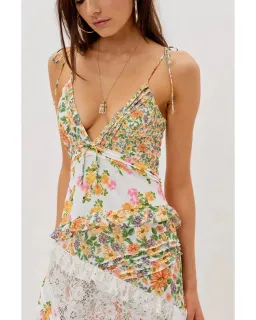 For Love and Lemons Rosalyn Maxi Dress Floral Size M / AU 10 for rent on The Volte - image 2
