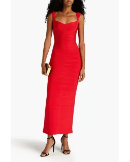 Herve Leger Bandage Gown Papaya Size XS / AU 6 for rent on The Volte - image 1