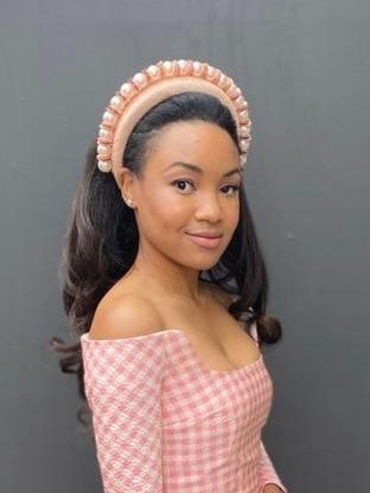 Emilia Wickstead Birch Midi Dress Pink Gingham Size 6 - Image 3