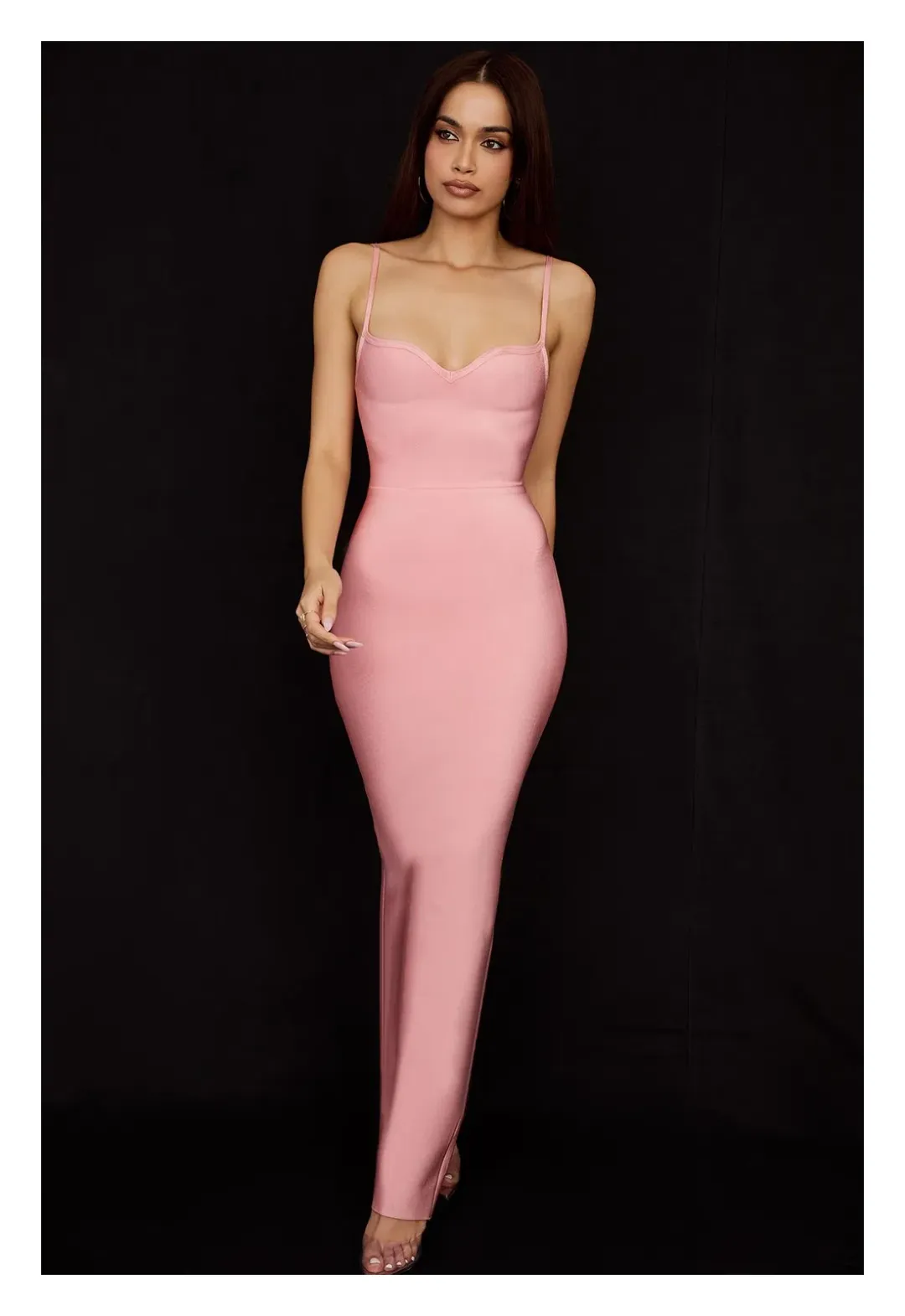 House of CB Fifi Bandage Maxi Dress Fairy Pink Size M / AU 10 for rent on The Volte - main image