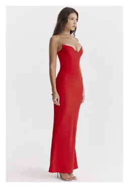 House of CB Tamara Cherry Dress Red Size XS / AU 6 for rent on The Volte - image 4