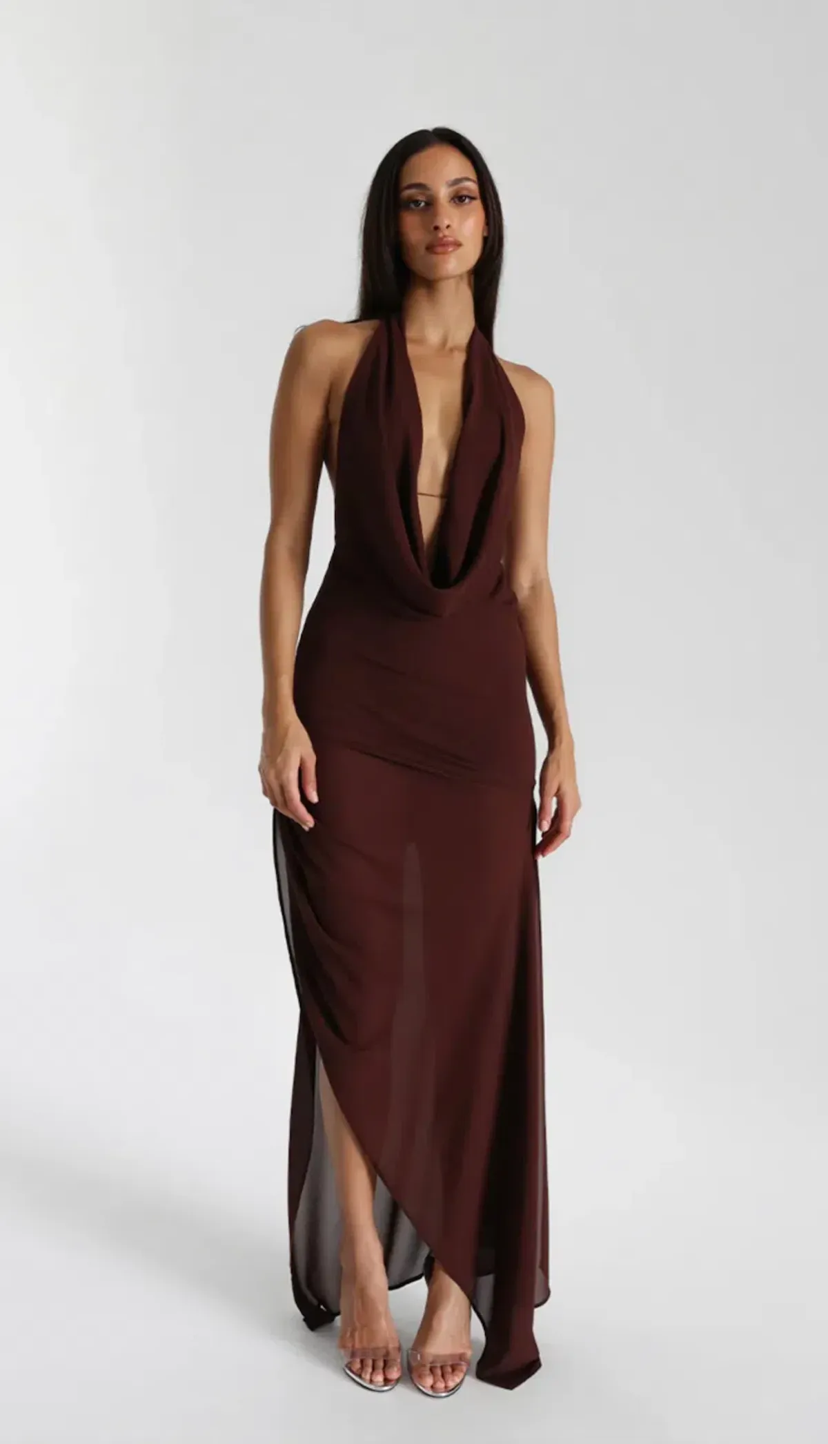 Natalie Rolt Anastasia Dress Espresso Size 1 / AU 8 - Image 3