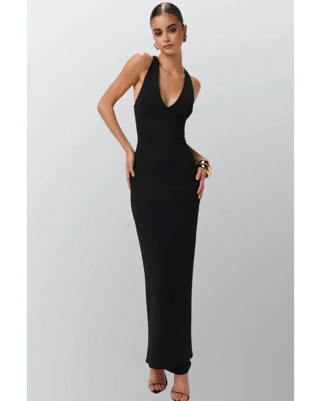 Effie Kats Eiza Gown Black Size AU 6 for rent on The Volte - main image