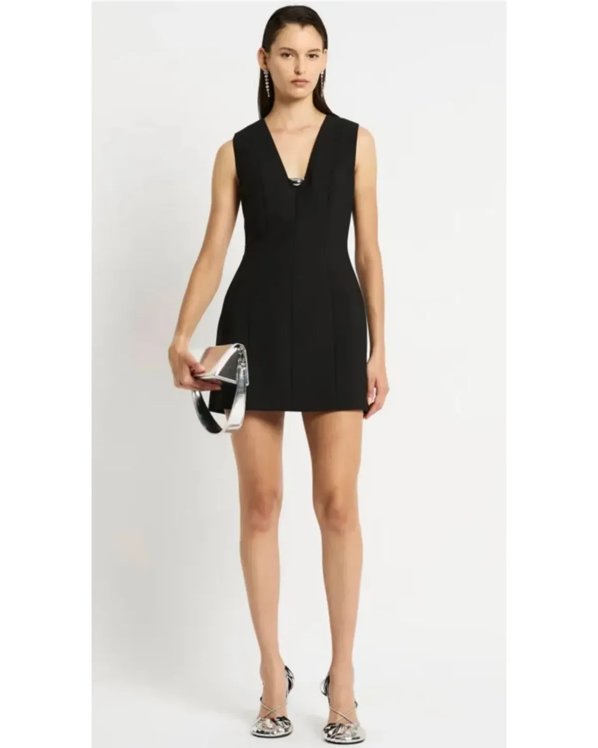 Sass & Bide Motion Mini Dress Black Size AU 8 for rent on The Volte - main image