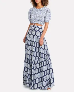 Agua by Agua Bendita Anis Maxi Skirt Print Size 8 for rent on The Volte - image 1