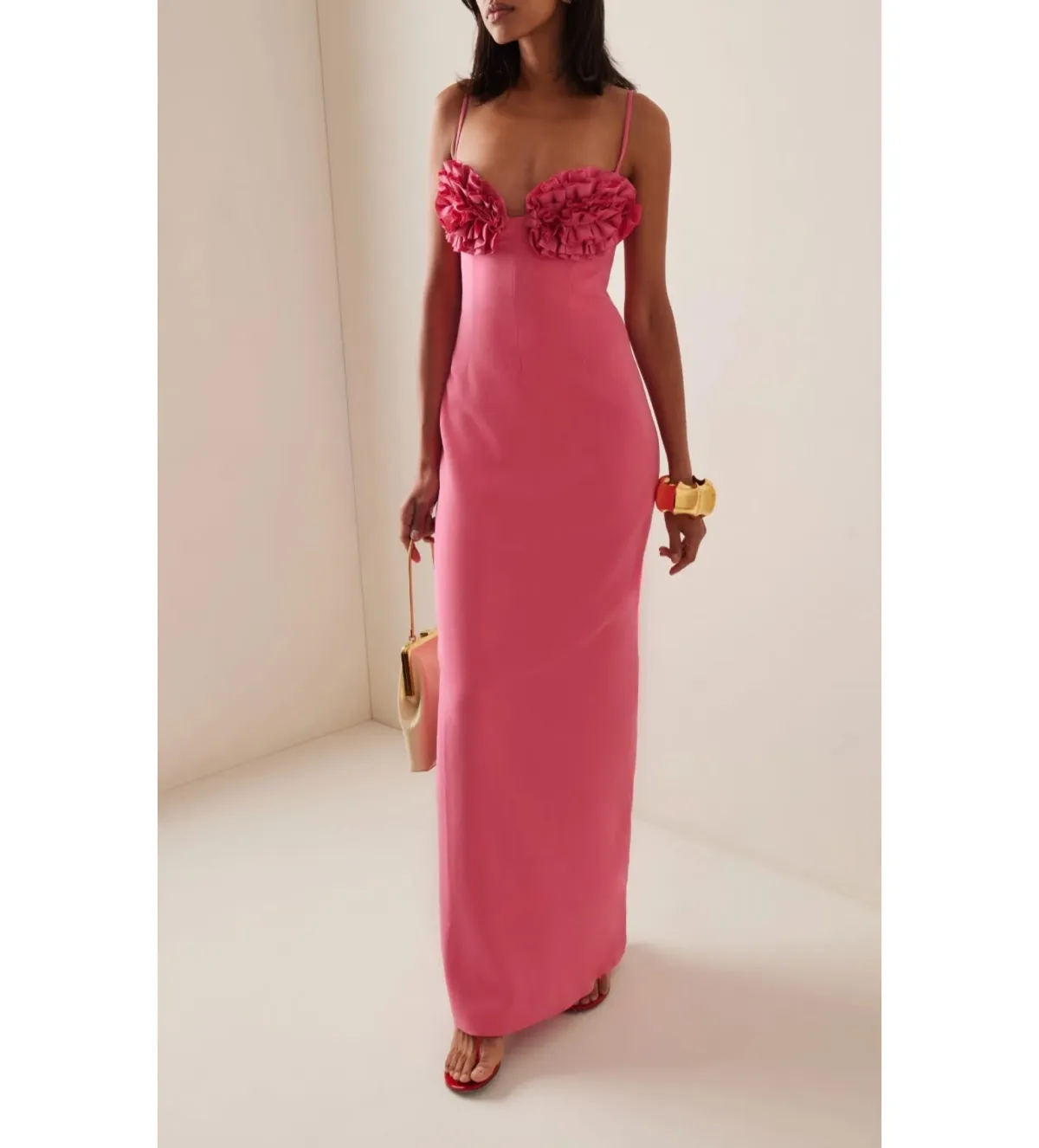 Rachel Gilbert Margot Gown Pink Size 3/AU12 for rent on The Volte - main image