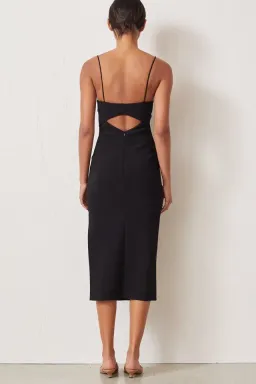Bec & Bridge Emerald Avenue Midi Dress Black Size AU 6 for rent on The Volte - image 3