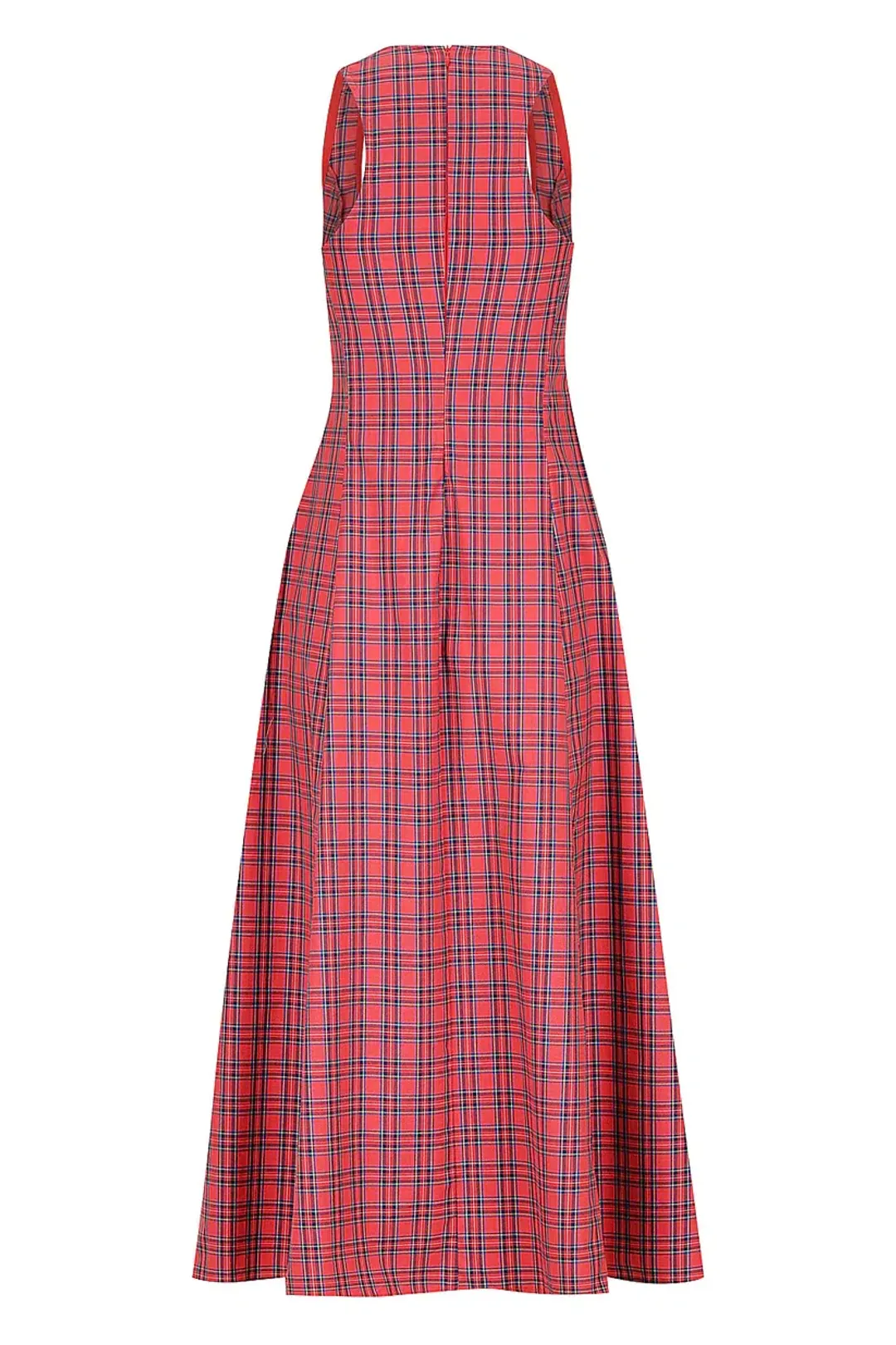 Katharina Lou The Annabel Maxi Dress in Red Tartan Size XL / AU 14 for rent on The Volte - main image