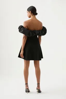 Aje Eldora Mini Dress Black Size 8 for rent on The Volte - image 3