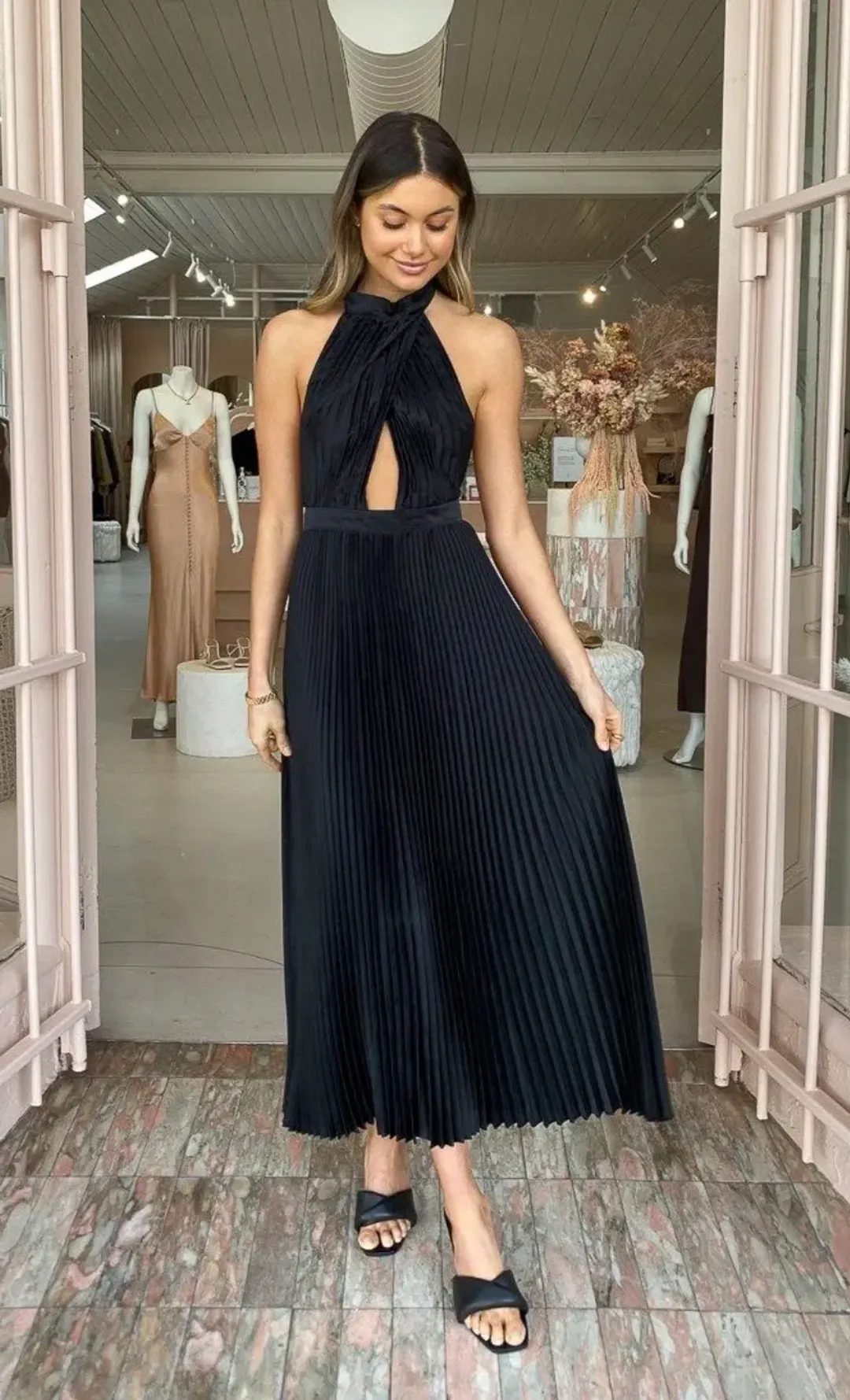 L'idee Renaissance Gown In Noir Size AU 10 for rent on The Volte - main image