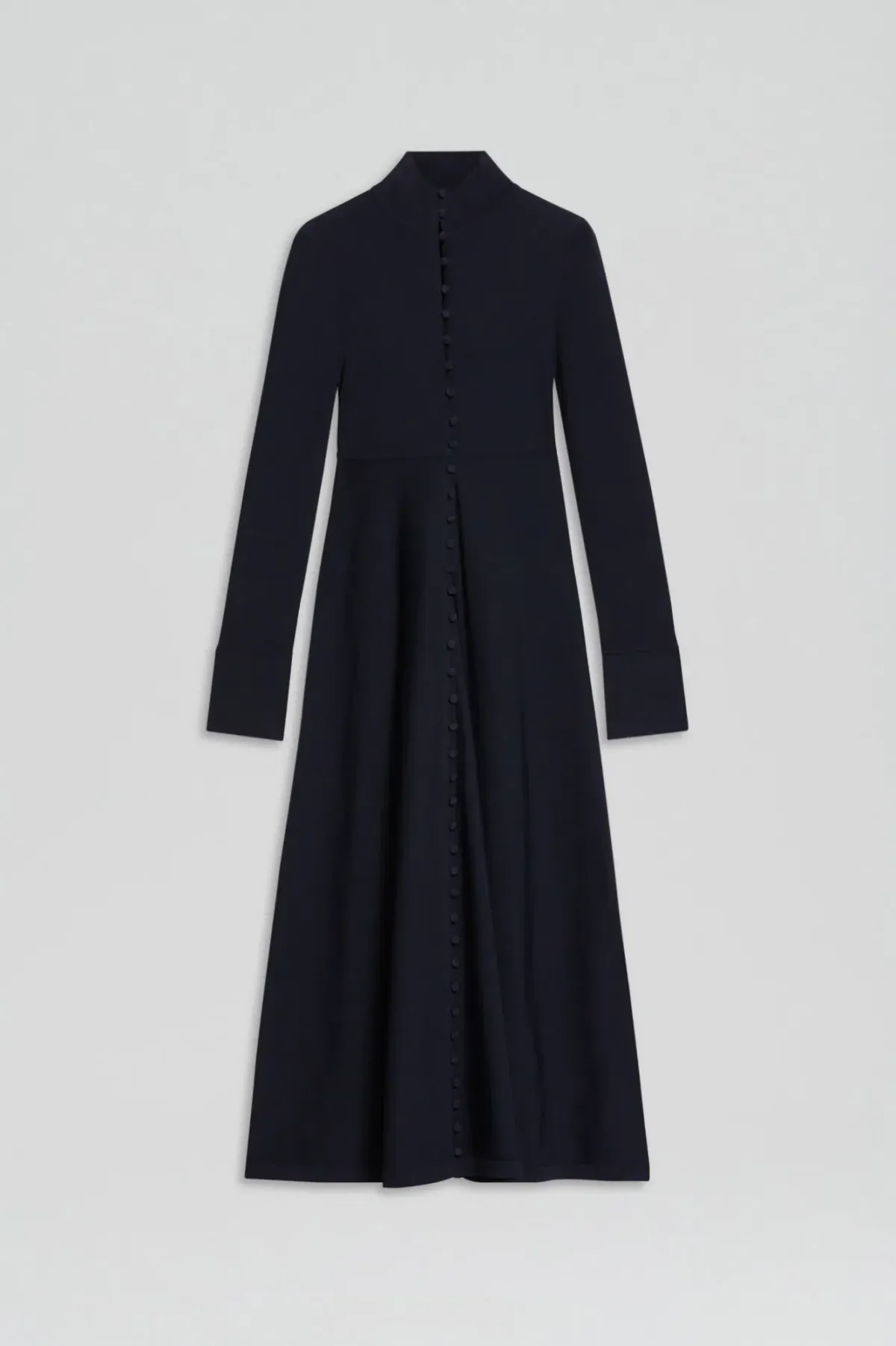 Scanlan Theodore Crepe Knit Button Polo Dress Navy Size M / AU 10 - Image 4