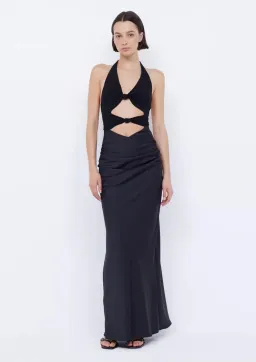 Bec & Bridge Solare Halter Dress Black Size 10 for rent on The Volte - image 1