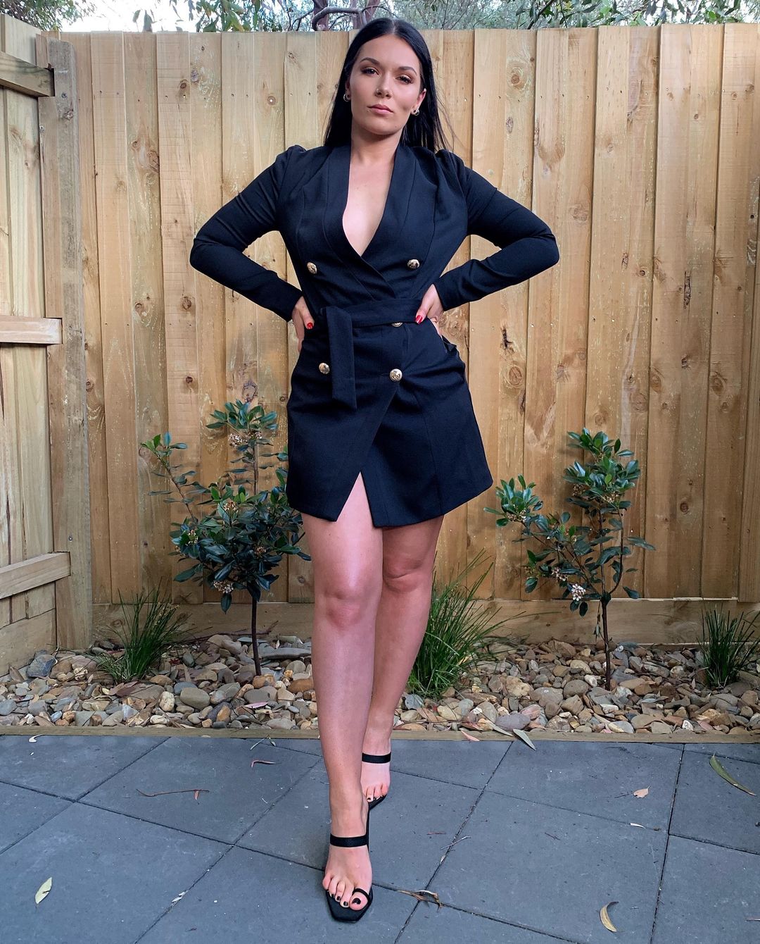 Kookai Edwina Blazer Dress - Black Size 8 for rent on The Volte - main image
