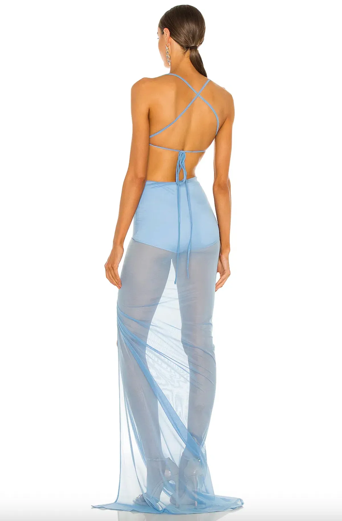 Michael Costello x Revolve Follie Maxi Gown in Periwinkle Size XS / AU 6 - Image 3