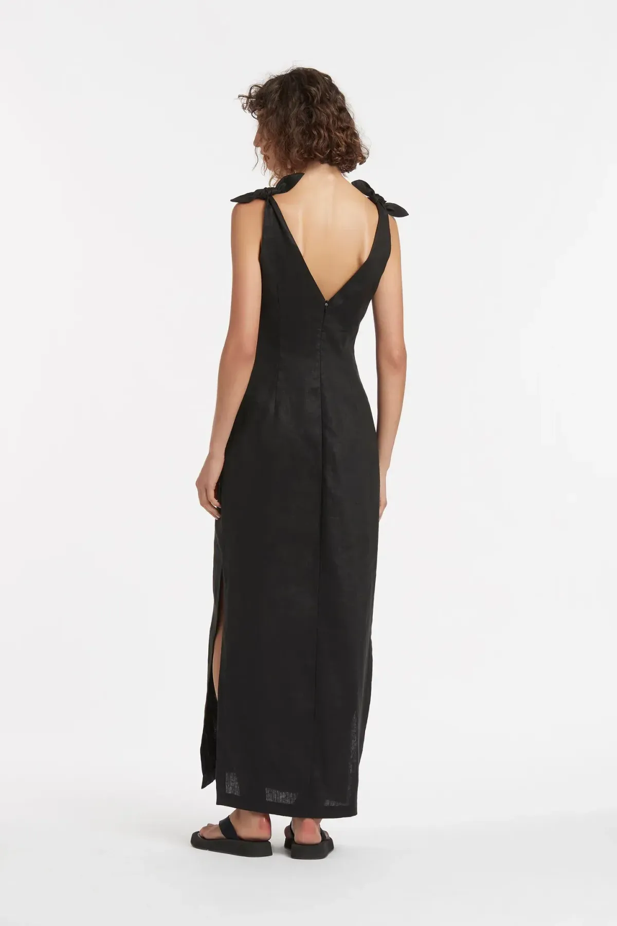 Sir the Label Alexandre Tie Knot Dress Black Size AU 8 - Image 2
