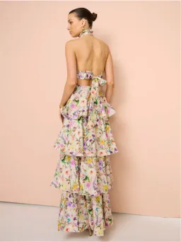 Aqua Blu Heather Dress Jardine Print Size 10 for rent on The Volte - image 2