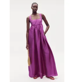 Oroton Strappy Maxi Sundress in Magenta Size 12 for rent on The Volte - image 1