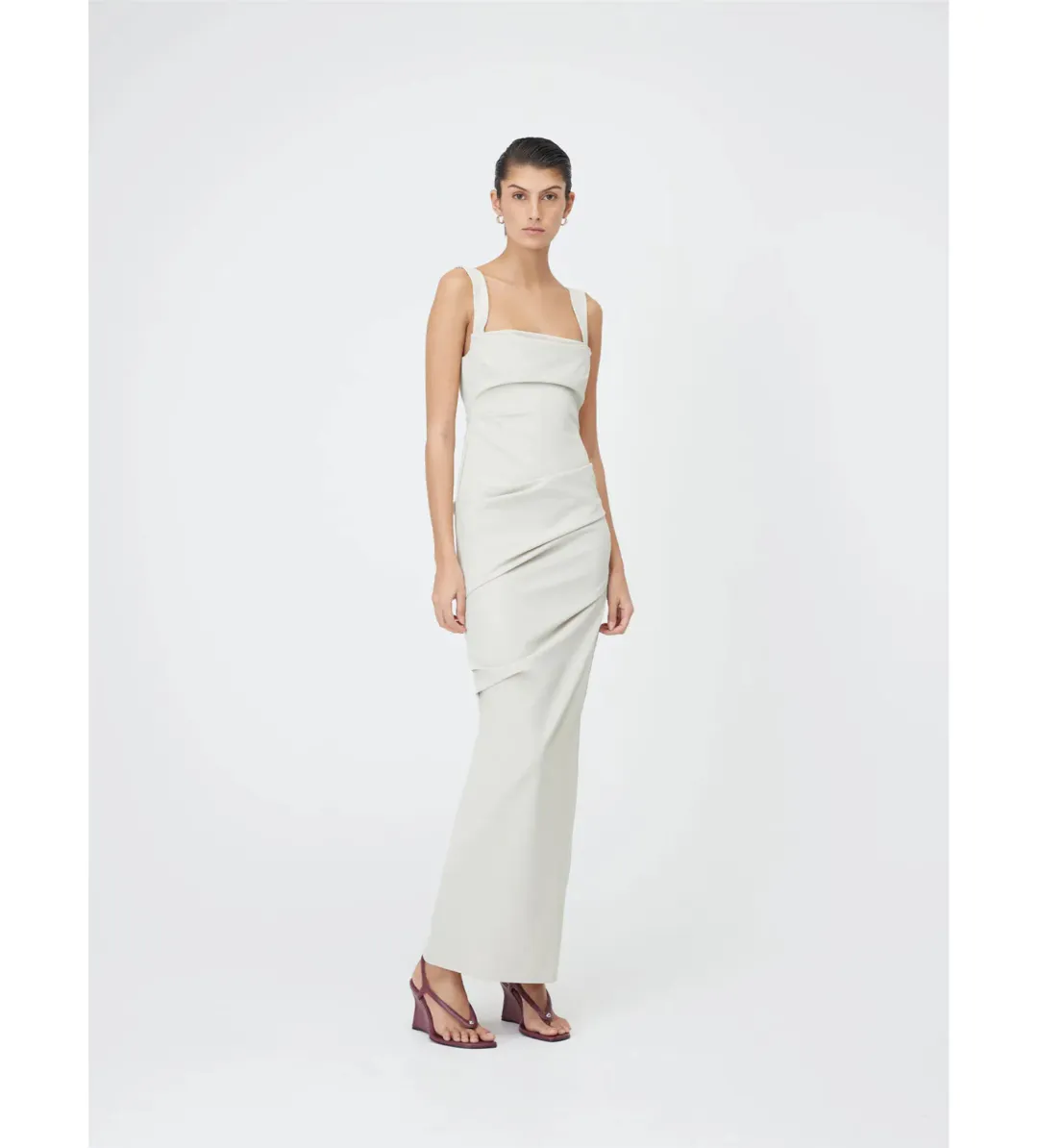 Paris Georgia Raf Maxi Dress in Fawn Size 6 for rent on The Volte - main image
