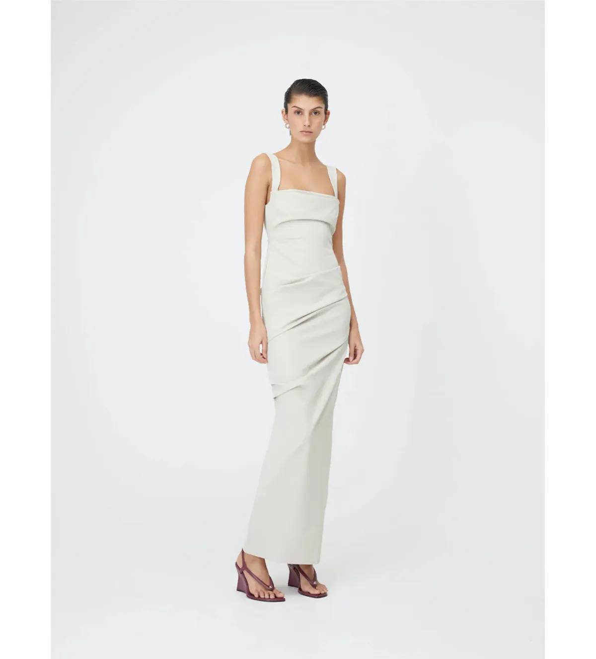 Paris Georgia Raf Maxi Dress in Fawn Size 6 for rent on The Volte - main image