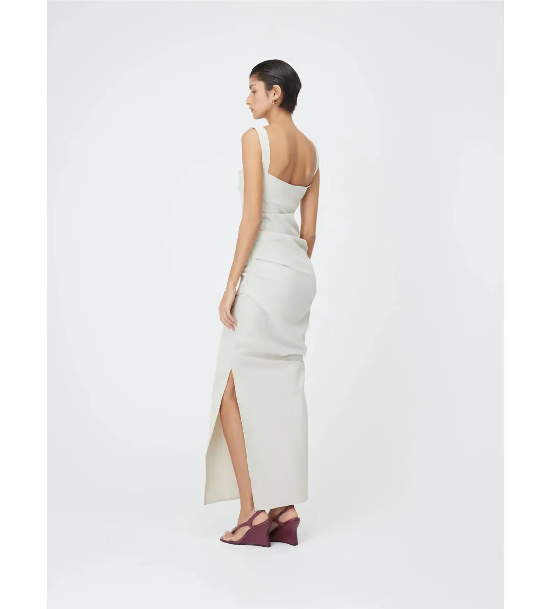 Paris Georgia Raf Maxi Dress in Fawn Size 6 for rent on The Volte - main image