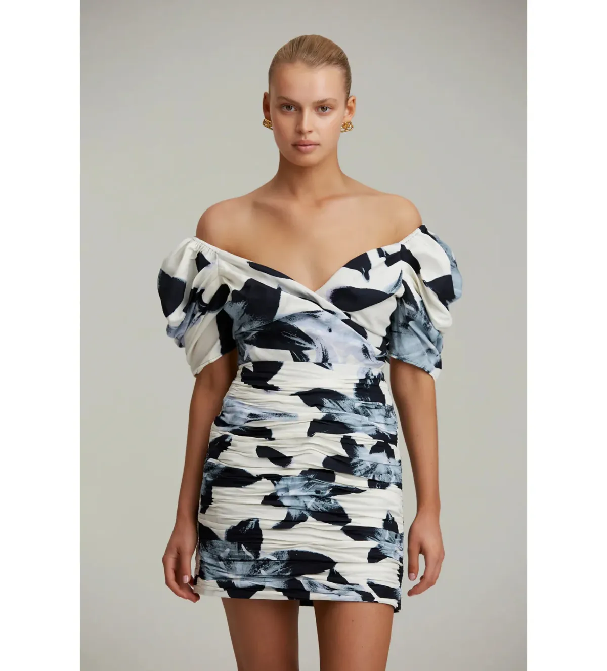 C/MEO Collective Ambient New Direction Mini Dress Black Botanic Size 14 - Image 4