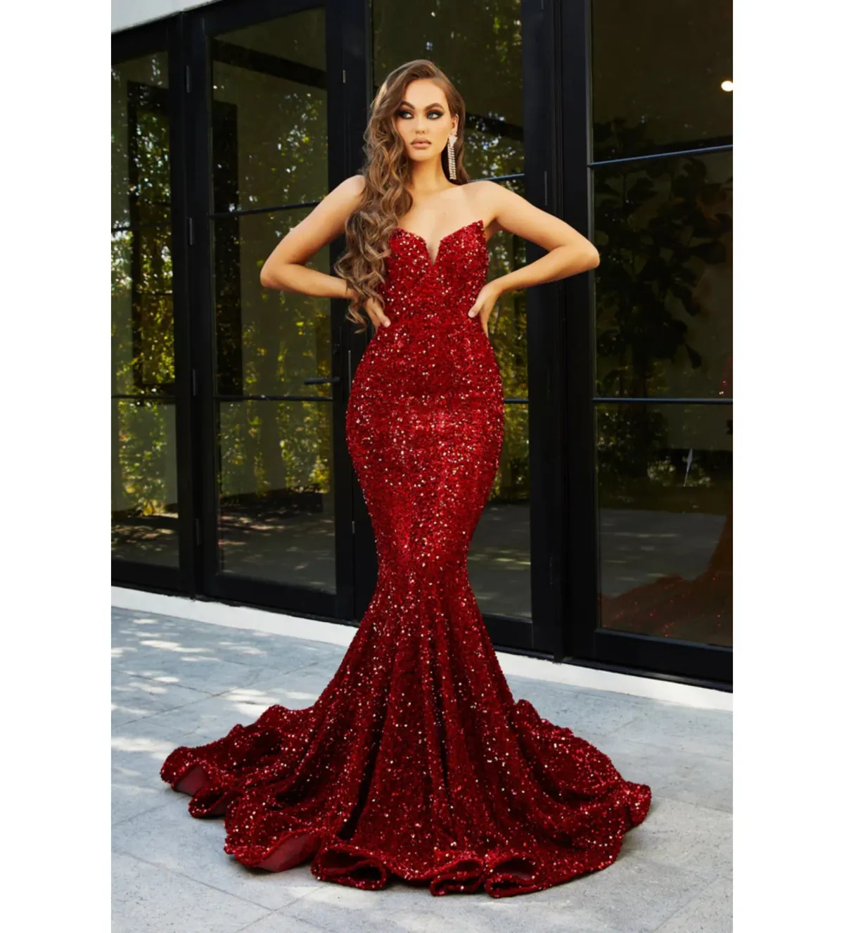 Portia And Scarlett PS21208 Red Size 6 for rent on The Volte - main image