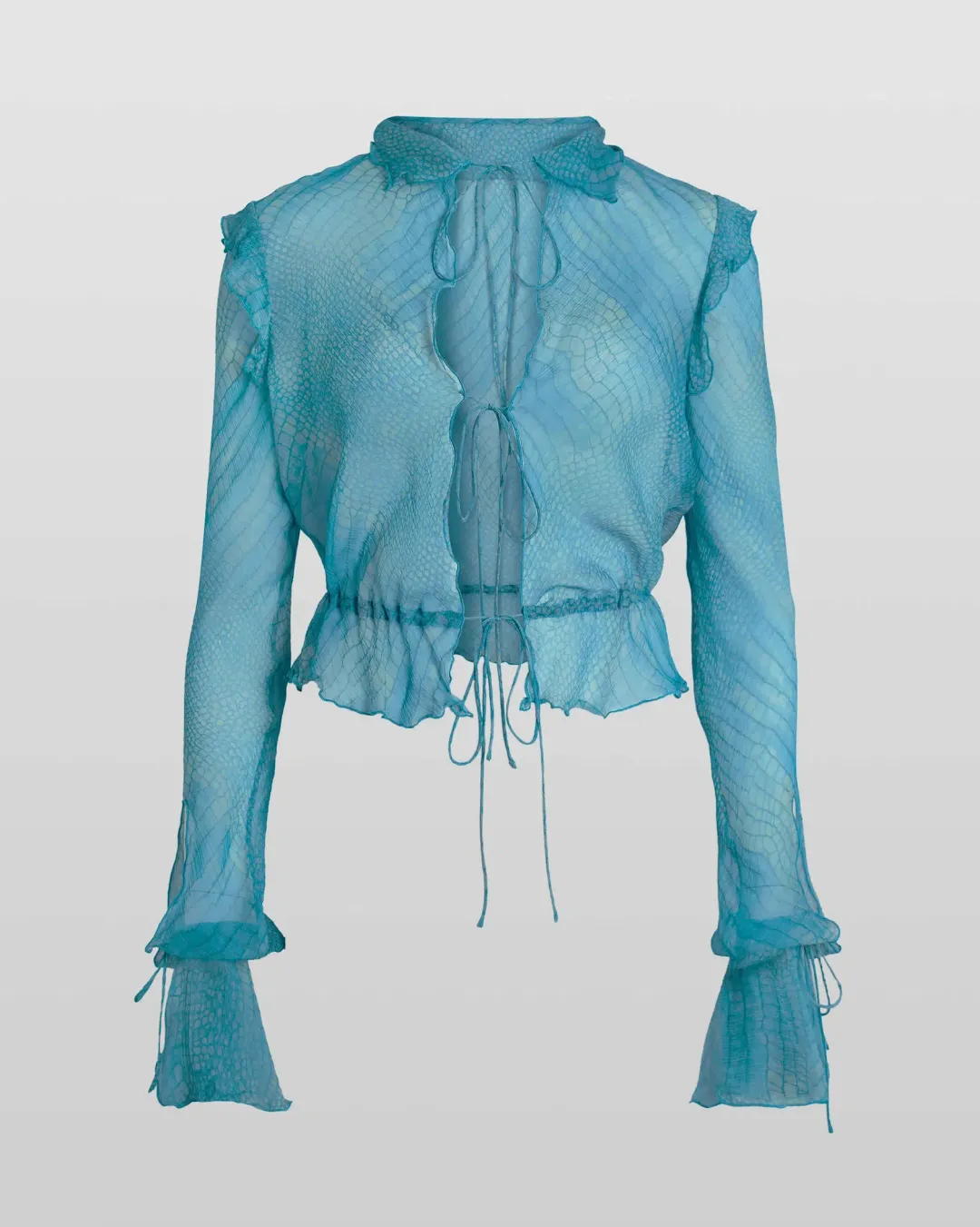 Rat & Boa Havana Top and Skirt Set Blue Print Size S / AU 8 for rent on The Volte - main image