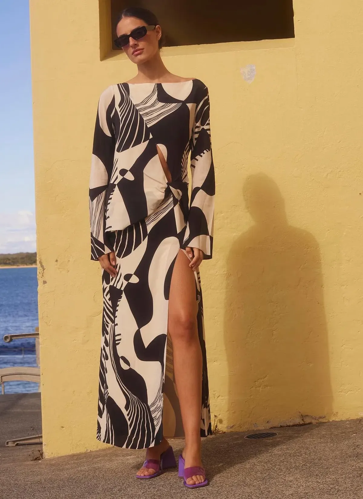 Sir The Label Realisme Twist Maxi Dress Papier Print Size 2 / AU 10 - Image 1