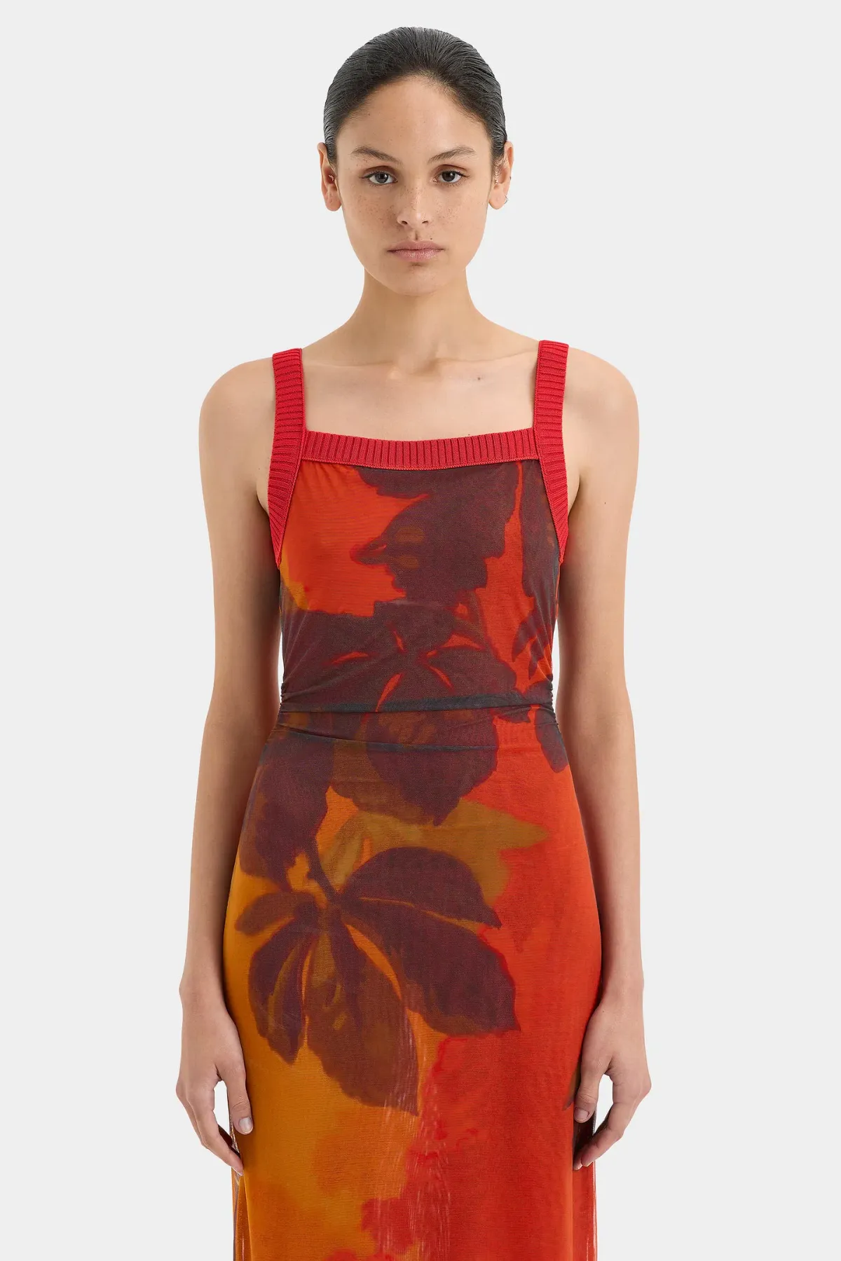 Sir the Label Libertine Tank Midi Dress Wren Print Size 12 - Image 2