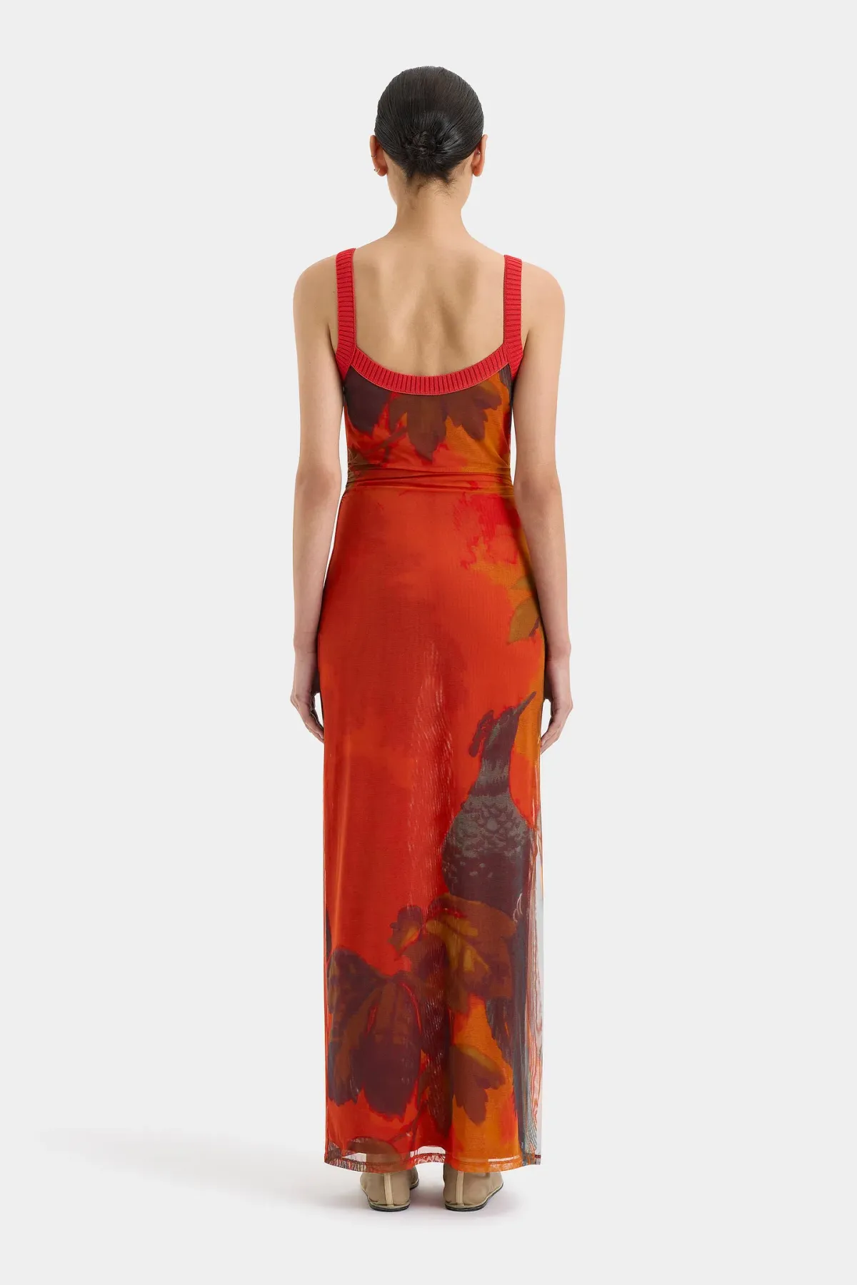 Sir the Label Libertine Tank Midi Dress Wren Print Size 12 - Image 3