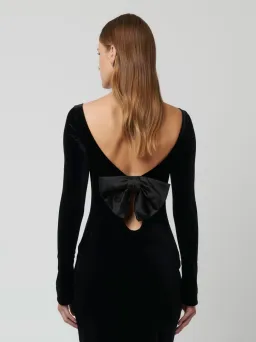 Effie Kats Yasmin Maxi Dress Black Velvet Size XS / AU 6 for rent on The Volte - image 5