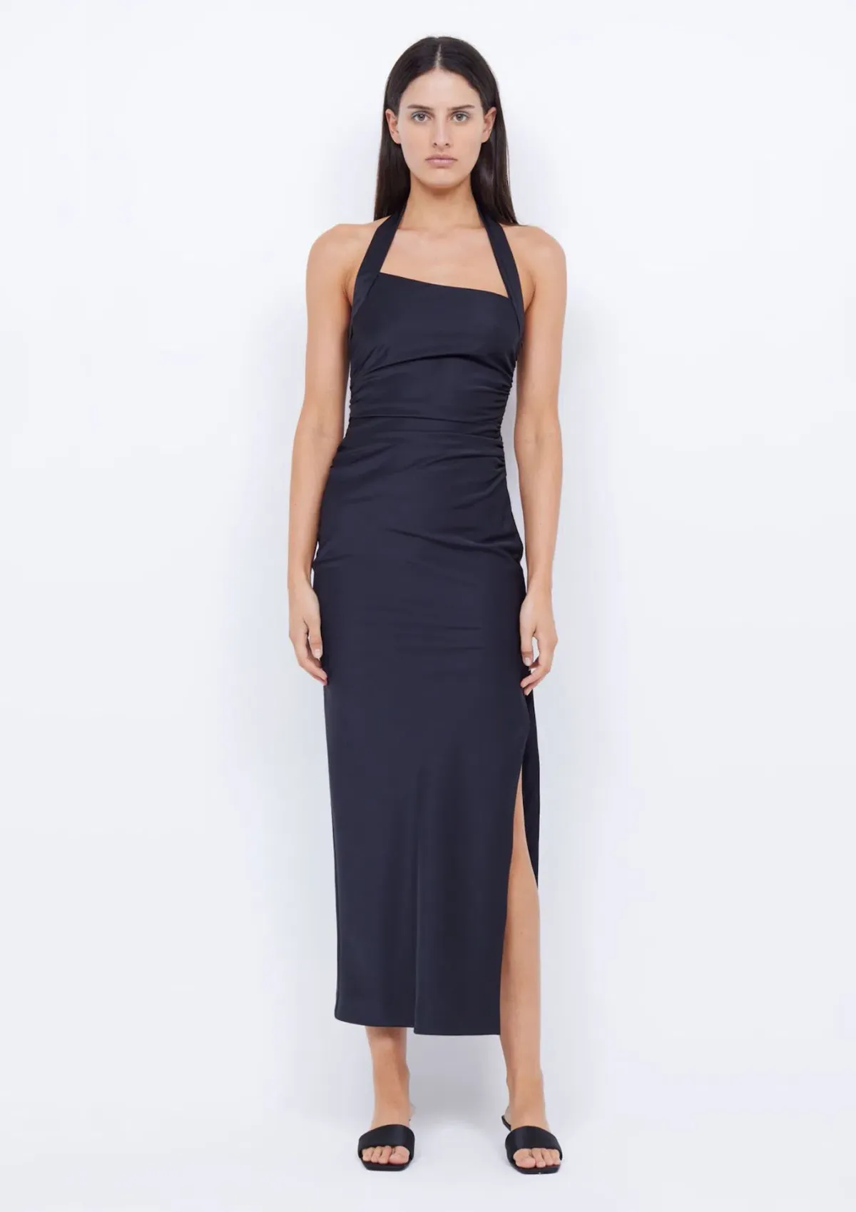 Bec & Bridge Ula Asym Maxi Dress Black Size 8 for rent on The Volte - main image