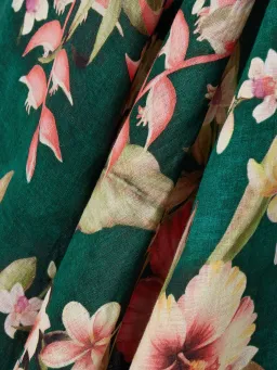 Zimmermann Lexi Strapless Linen Midi Dress Floral Print Size 2 / AU 12 for rent on The Volte - image 5