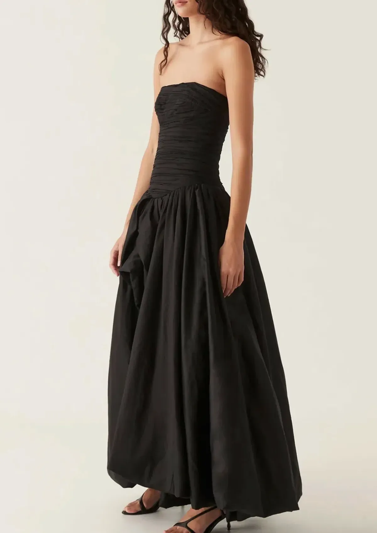 Aje Violette Bubble Hem Maxi Dress Black Size AU 6 - Image 4