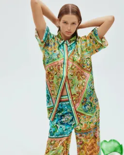 Alemais Dreamer Shirt and Pants Set Multi Size AU 16 for rent on The Volte - image 2