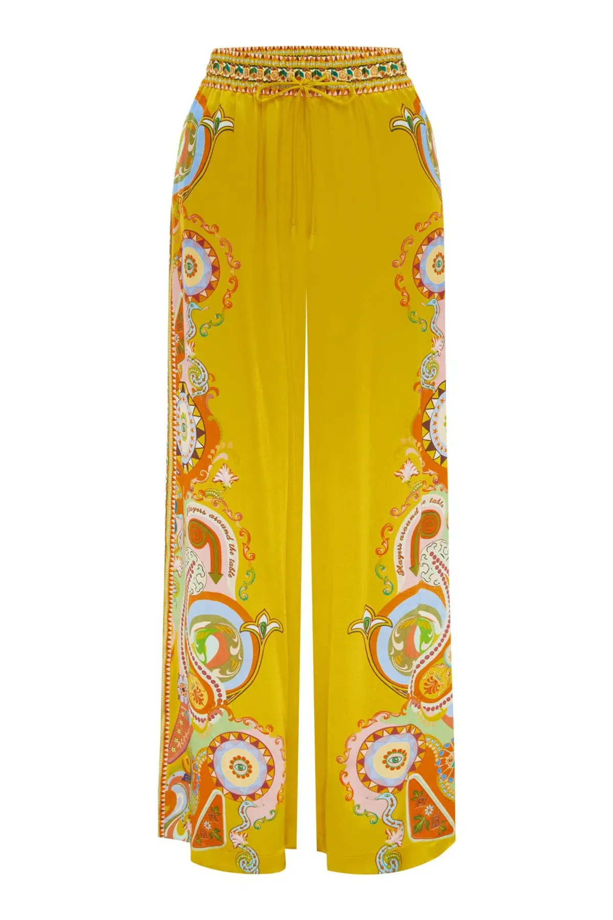 Alemais Pinball Silk Shirt and Pants Yellow Multi Size AU 16 - Image 4