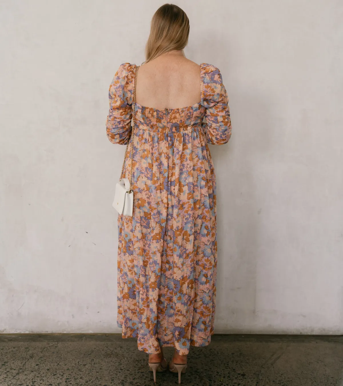 Zimmermann Violet Twist Front Midi Dress Multi Floral Size 4 / AU 12-14 - Image 6