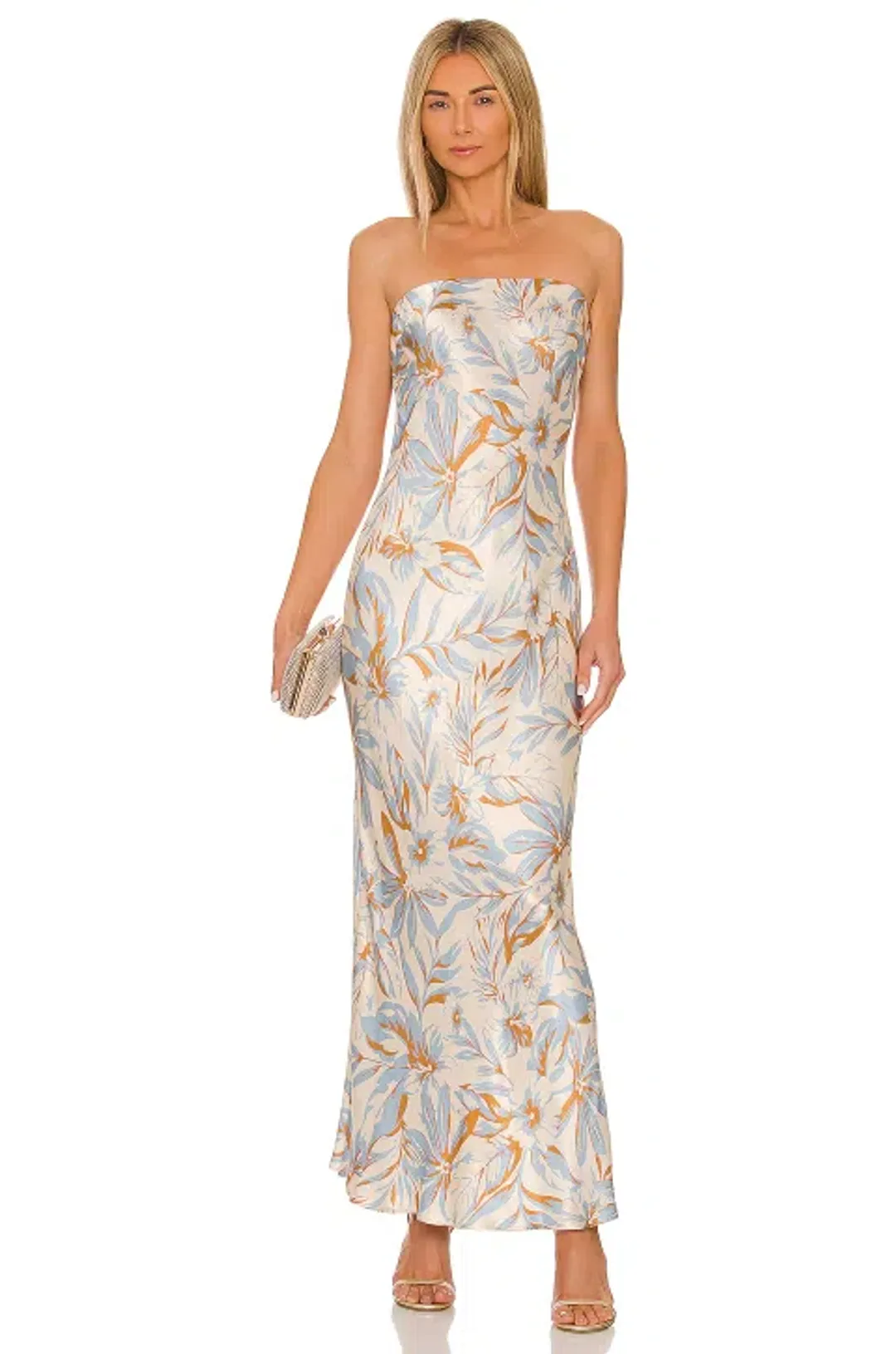 Bec & Bridge Stella Strapless Dress Print Size 8 for rent on The Volte - main image