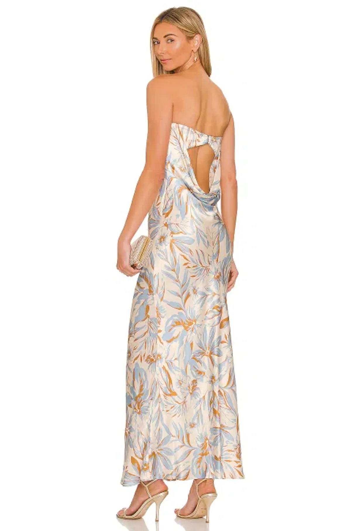 Bec & Bridge Stella Strapless Dress Print Size 8 - Image 3