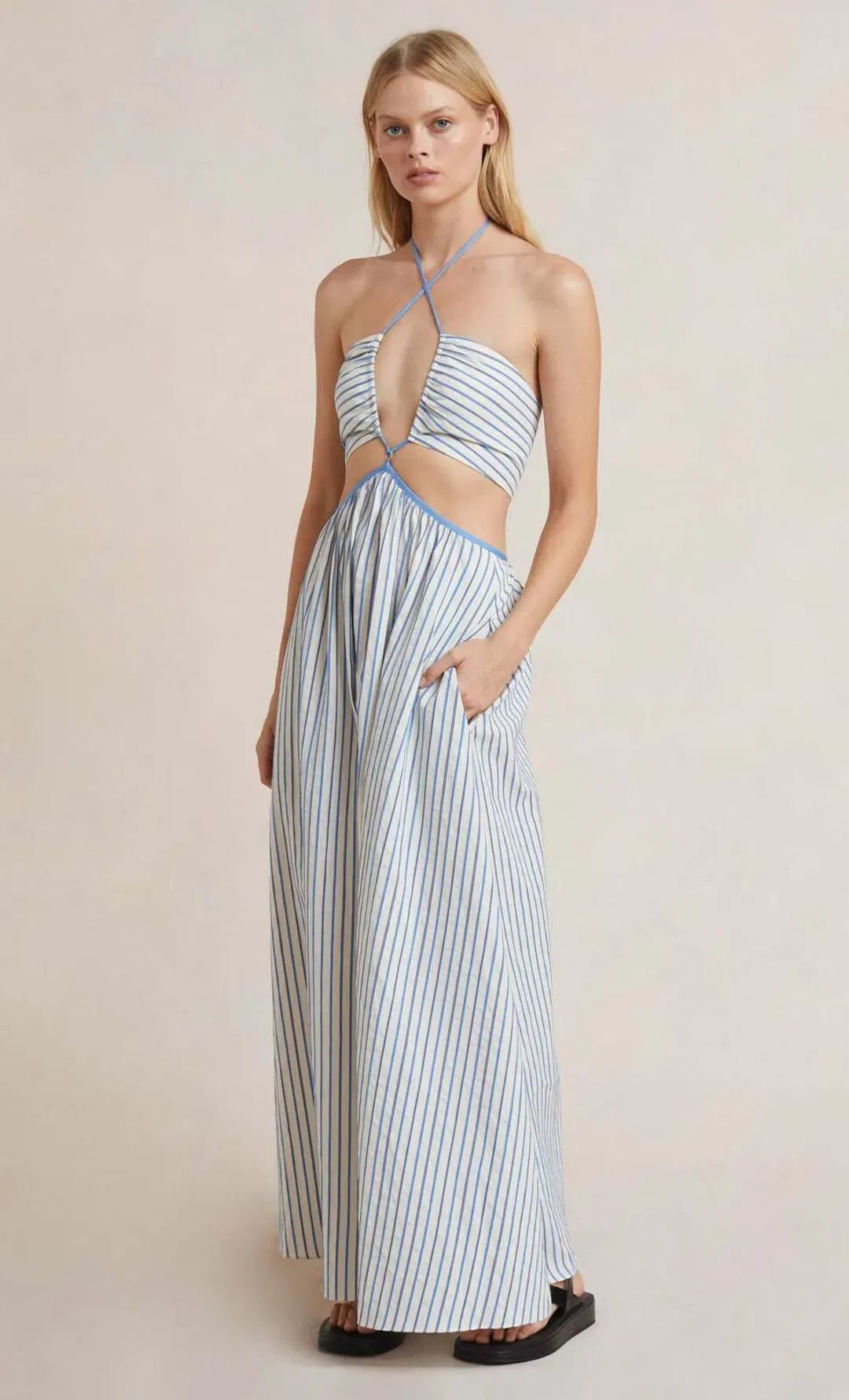 Bec & Bridge Lucia Cut Out Dress Print Size 10 for rent on The Volte - main image