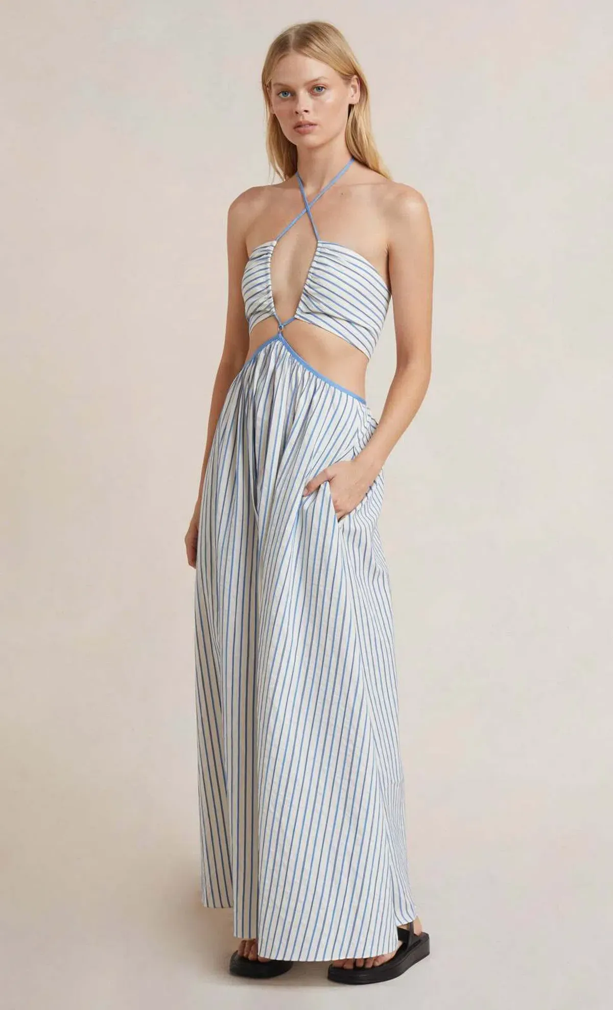 Bec & Bridge Lucia Cut Out Dress Print Size 10 - Image 2