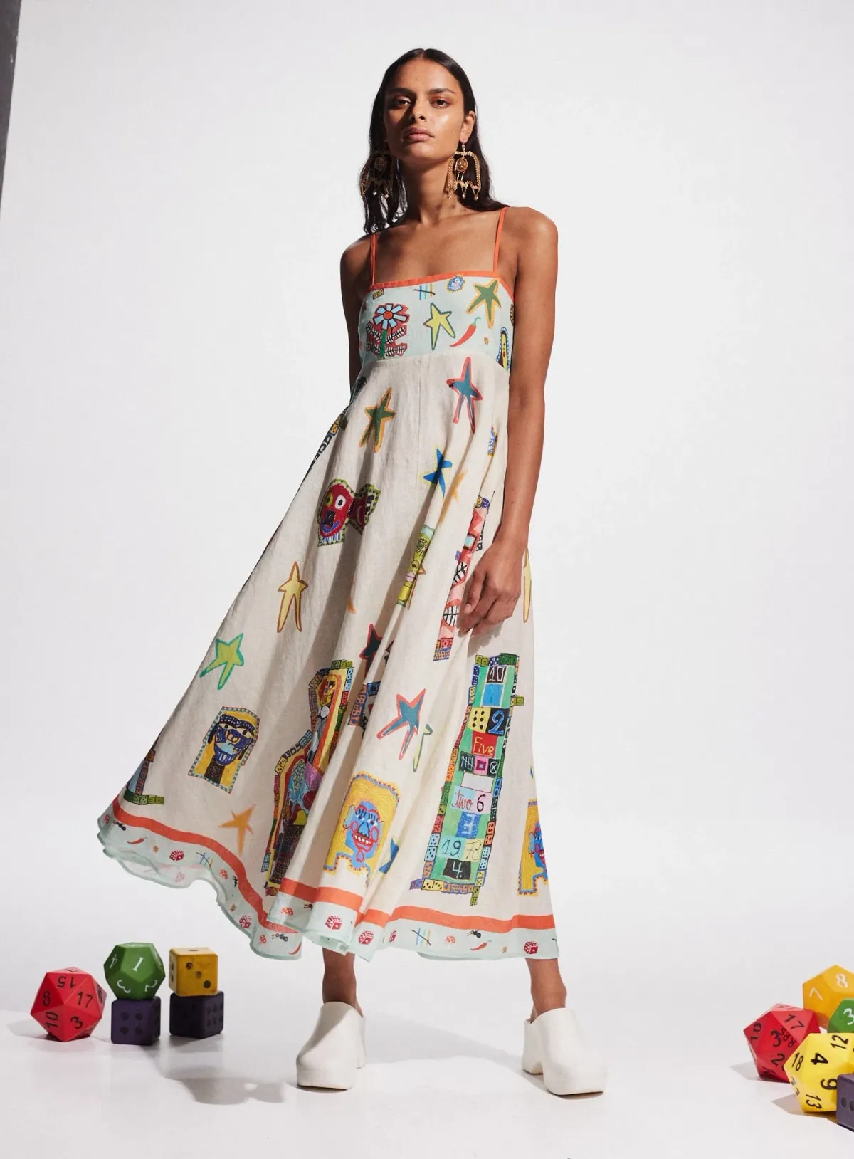 Alemais Players Midi Sundress Print Size 16 - Image 1