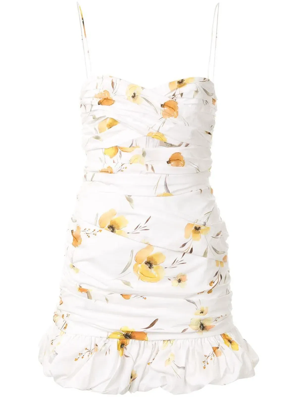 Bec & Bridge Colette Mini Dress White/Floral Size 8 - Image 4