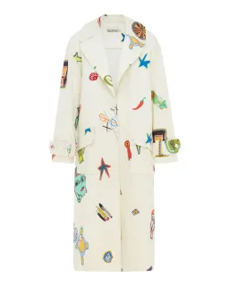 Alemais Checkers Coat Cream Print Size AU 16 for rent on The Volte - image 6