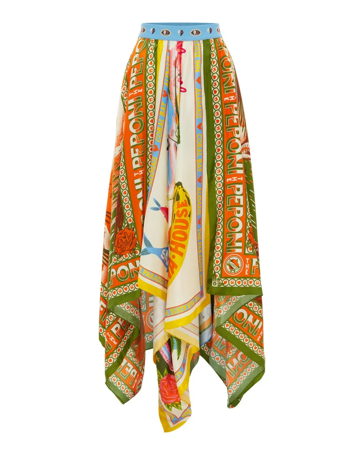 Alemais Paradiso Scarf Skirt Multi Size AU 16 - Image 4