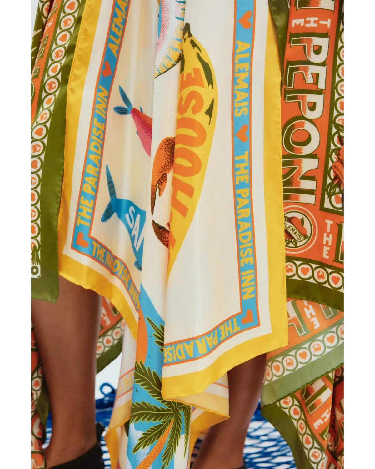 Alemais Paradiso Scarf Skirt Multi Size AU 16 - Image 2