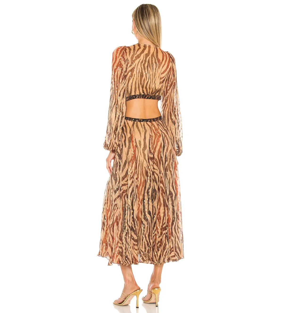 Rococo Sand Aine Midi Dress Print Size 6 - Image 3