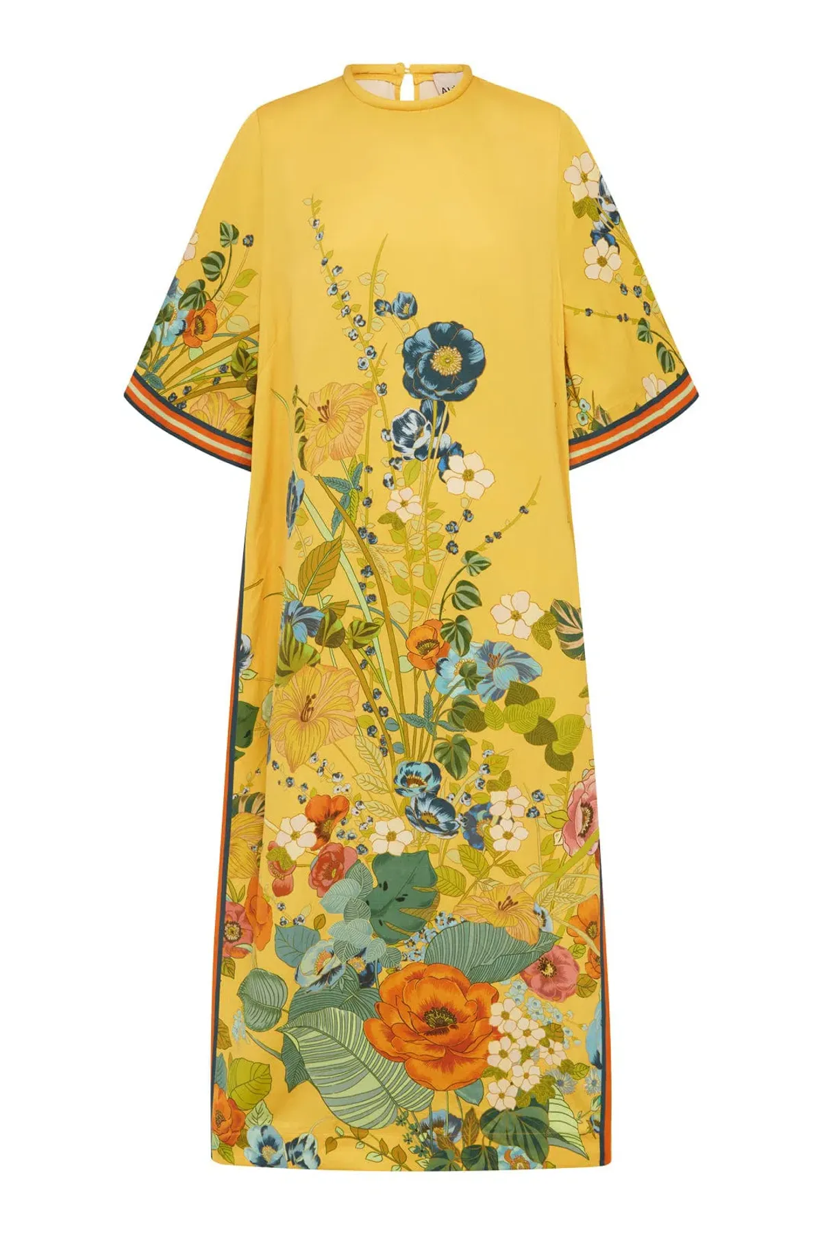 Alémais Cresida Midi Dress Yellow Floral Size 14 - Image 6