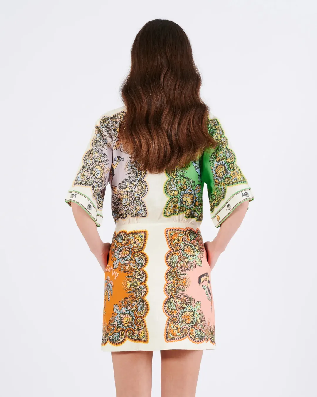 Alemais Trippy Troppo Mini Dress Multi Size AU 16 for rent on The Volte - main image