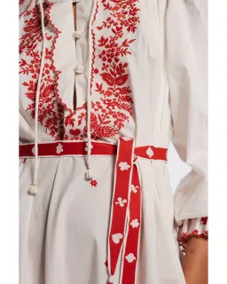 Alemais Hearts Embroidered Midi Dress Print Size AU 16 for rent on The Volte - image 2